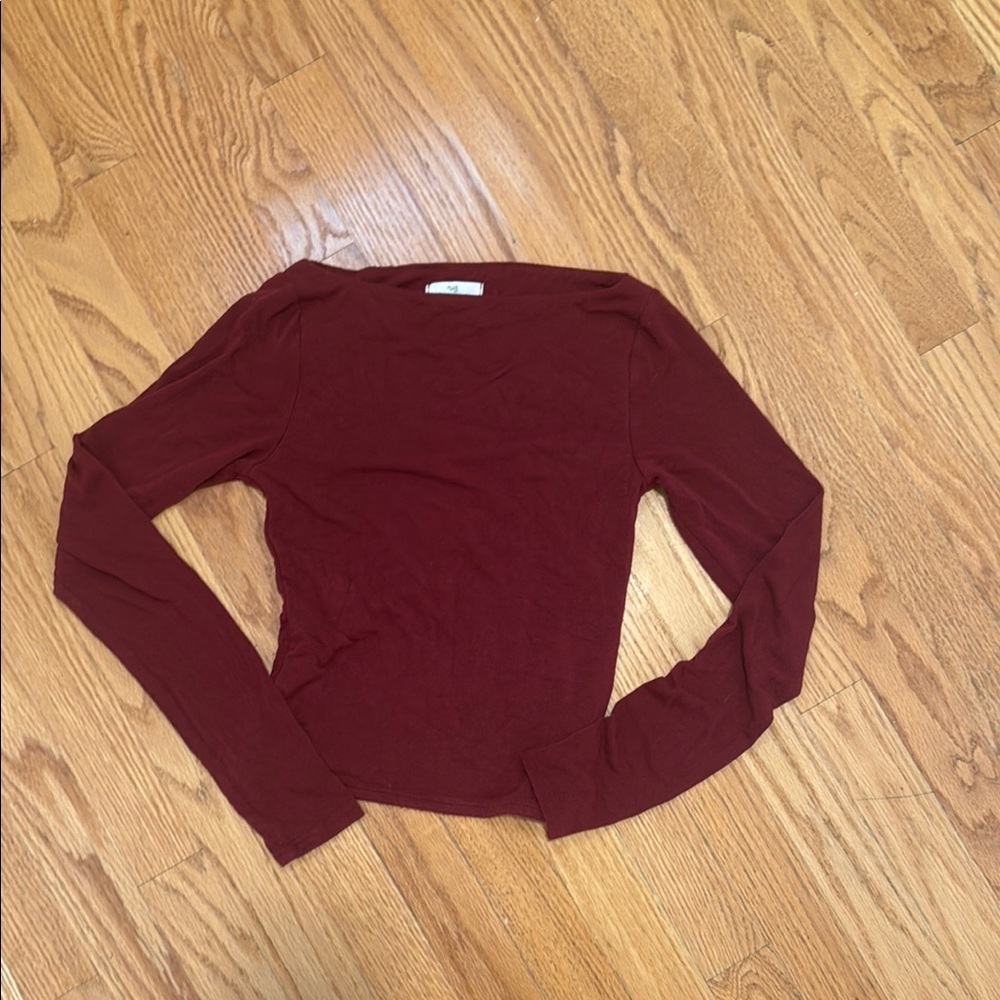 Live in the Moment wide neck top